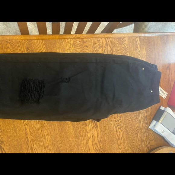 High rise distressed dad jeans - Picture 2 of 4